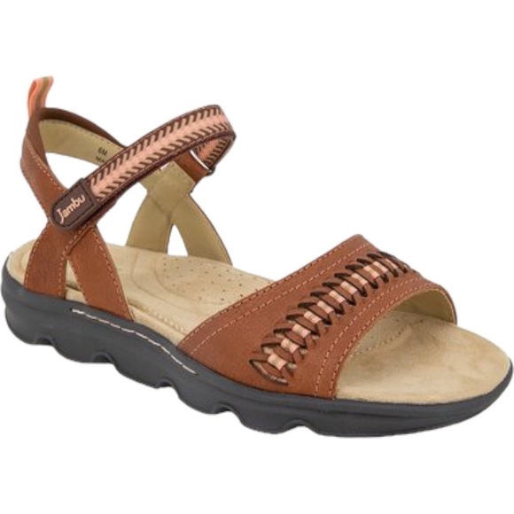 Jambu Shoes - Jambu Brown Monaco Leather Sandal - Women
